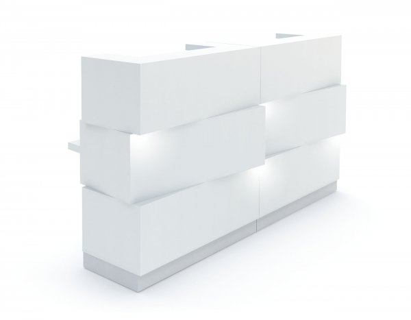 Zen Reception Desk White